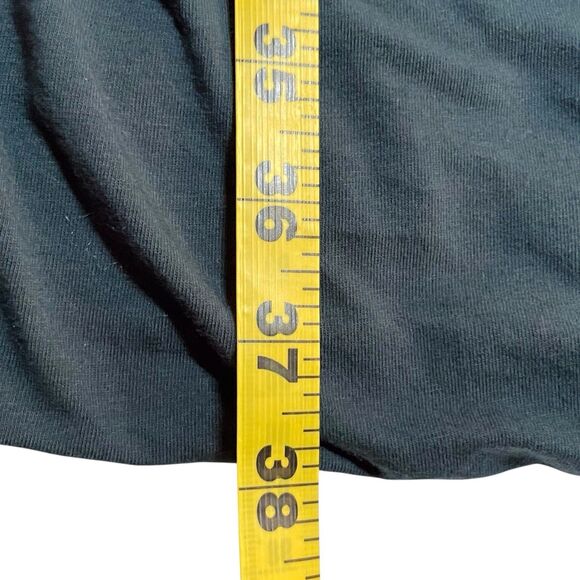 JAMES PERSE Double Shirred Skinny Dress Size 2 Medium Green 3/4 Sleeve EUC - Picture 13 of 16